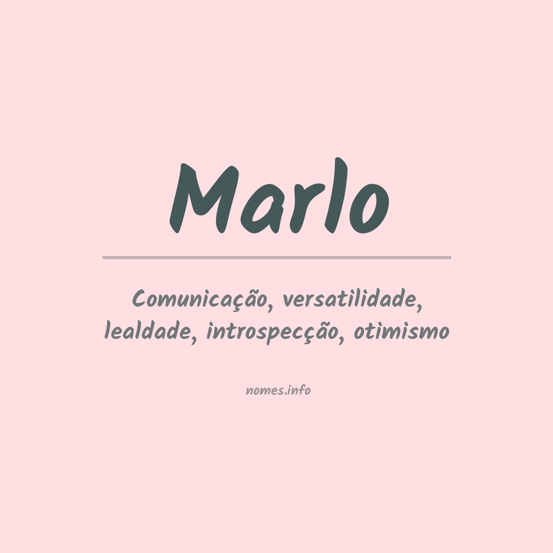 Significado do nome Marlo