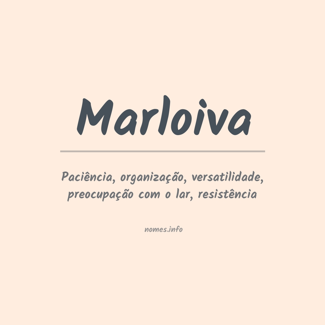 Significado do nome Marloiva