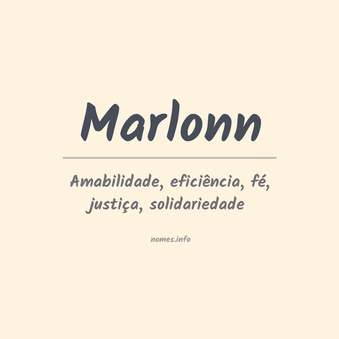 Significado do nome Marlonn