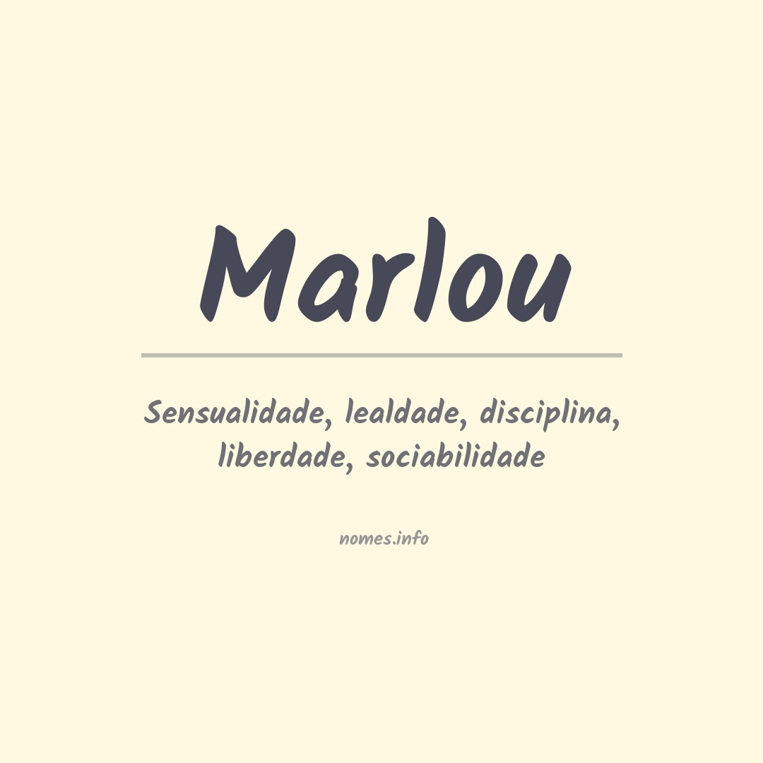 Significado do nome Marlou
