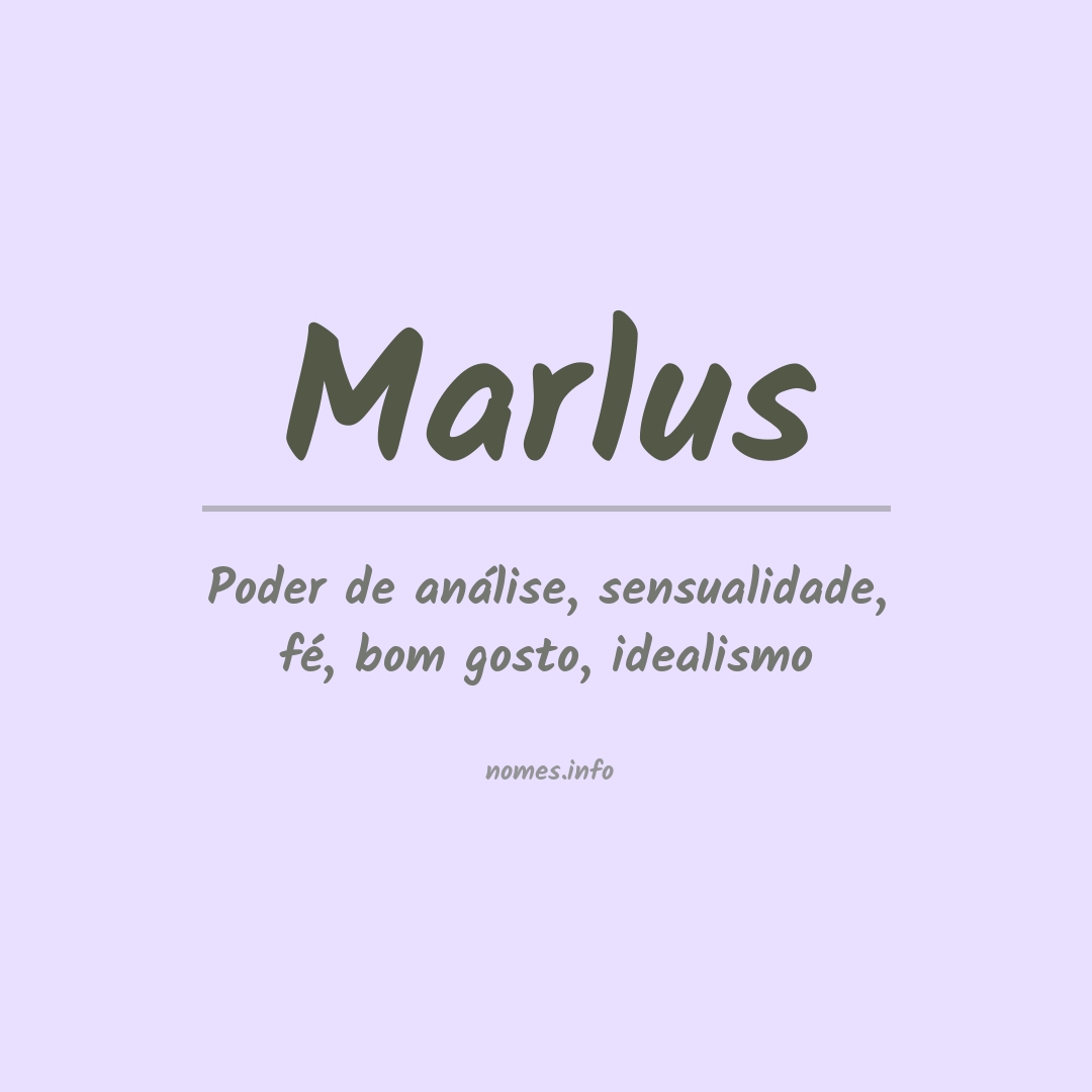 Significado do nome Marlus