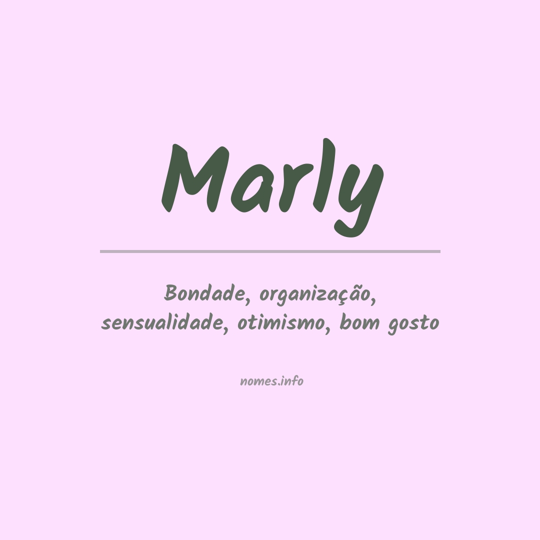 Significado do nome Marly