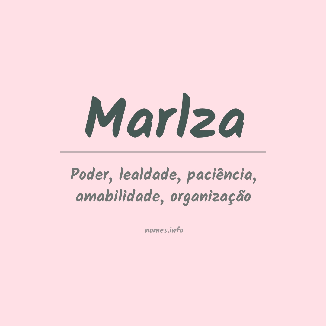 Significado do nome Marlza
