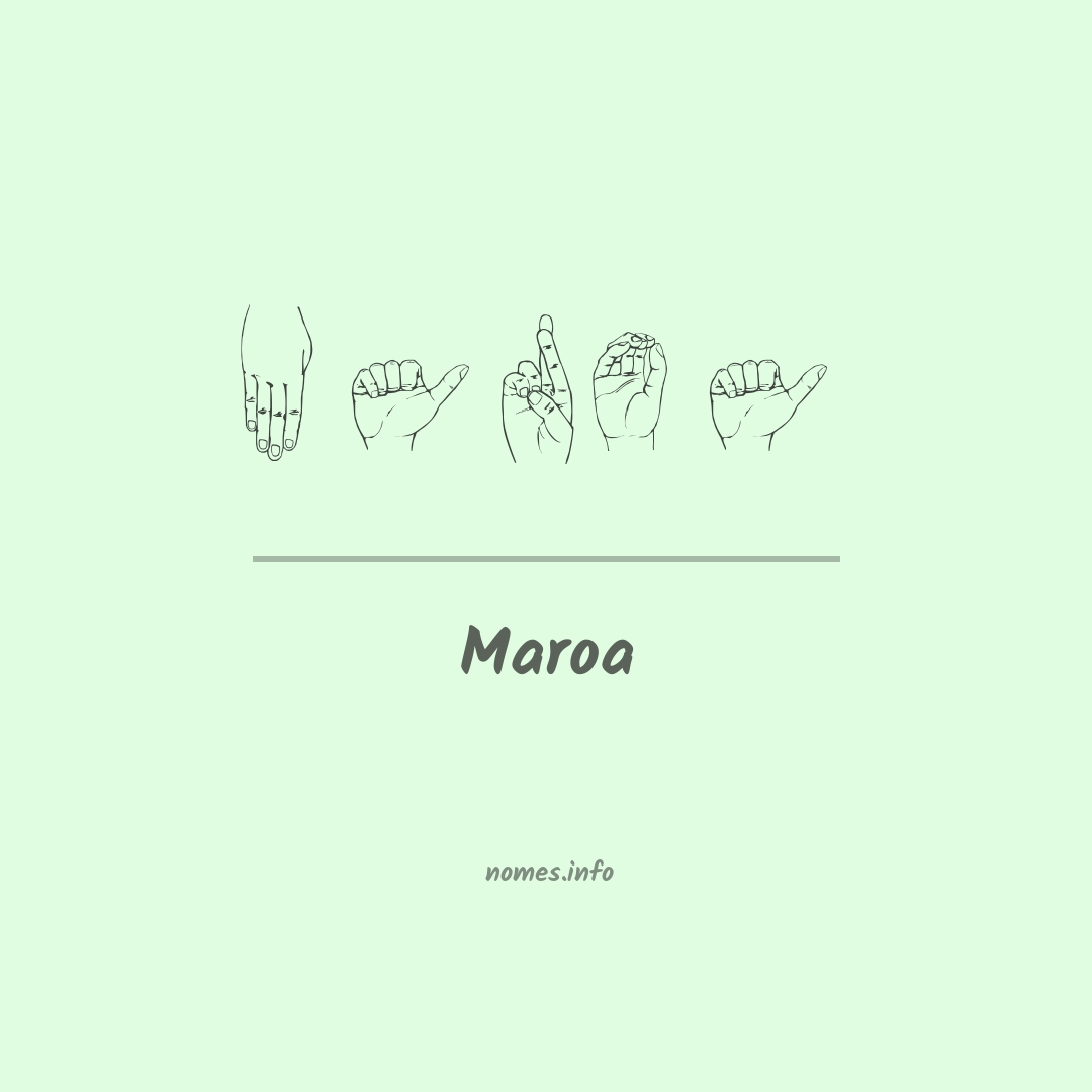 Maroa em Libras
