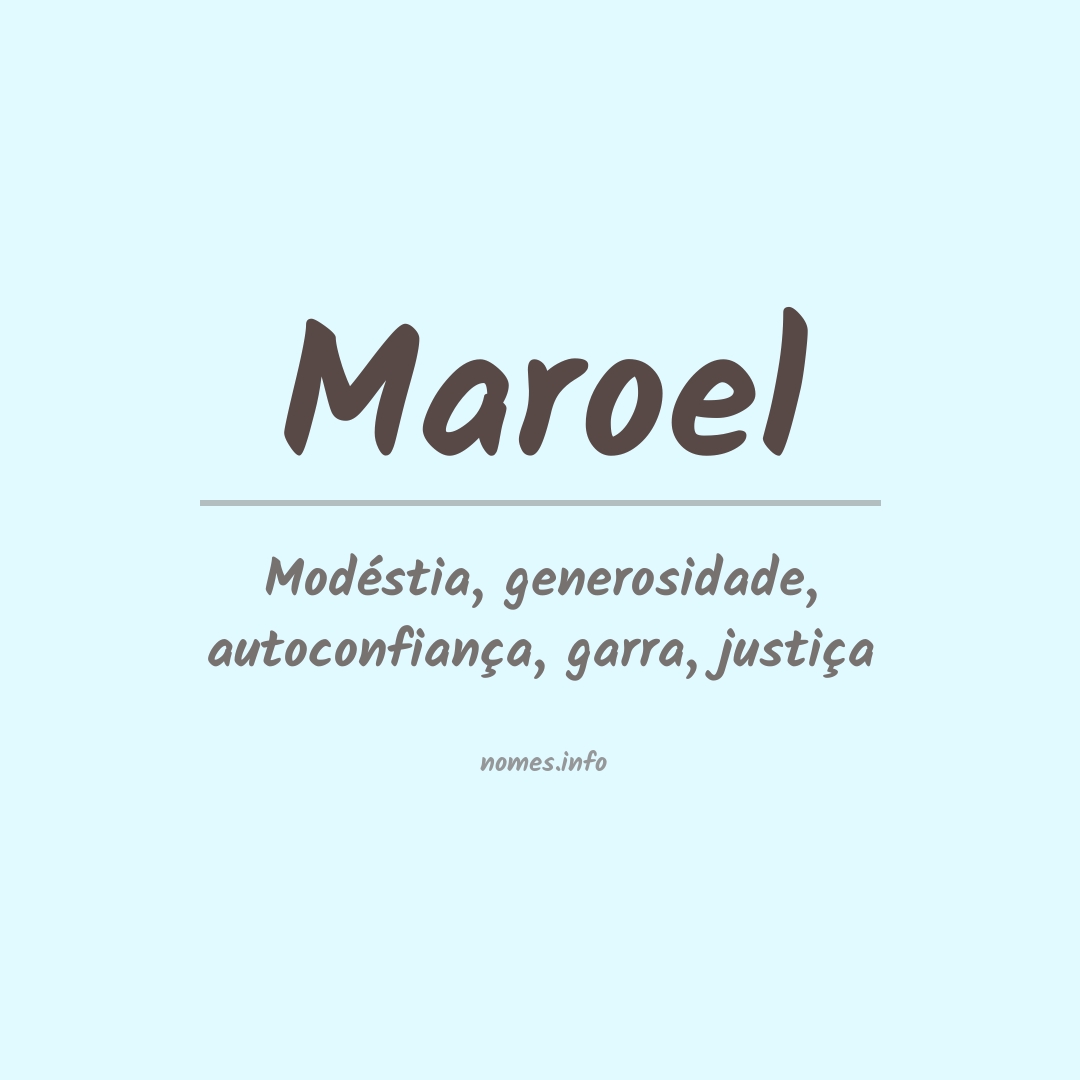 Significado do nome Maroel