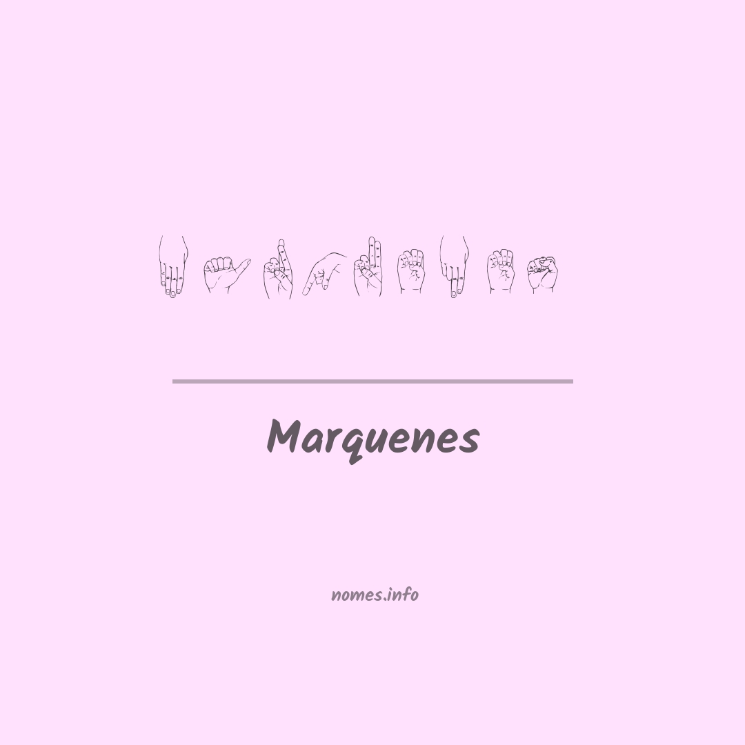 Marquenes em Libras