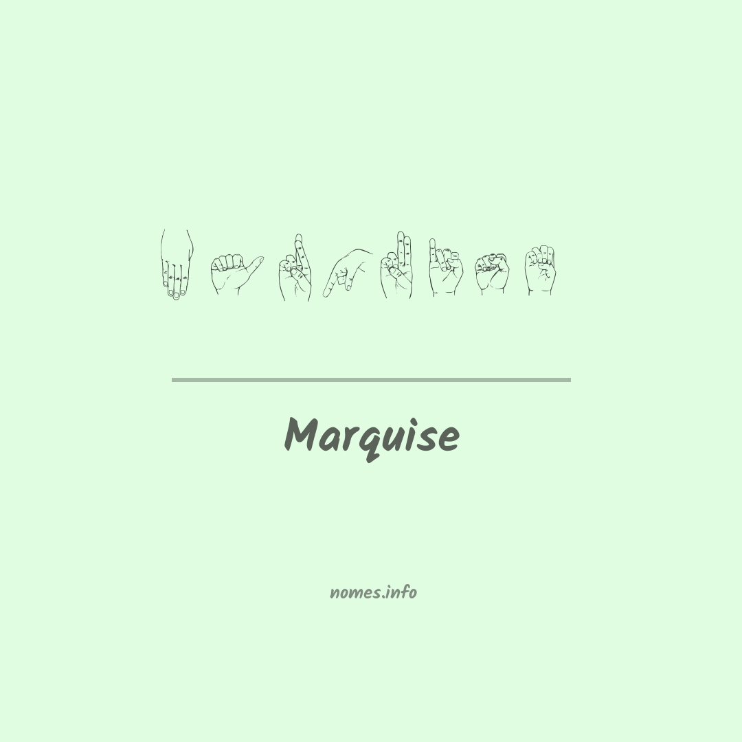 Marquise em Libras