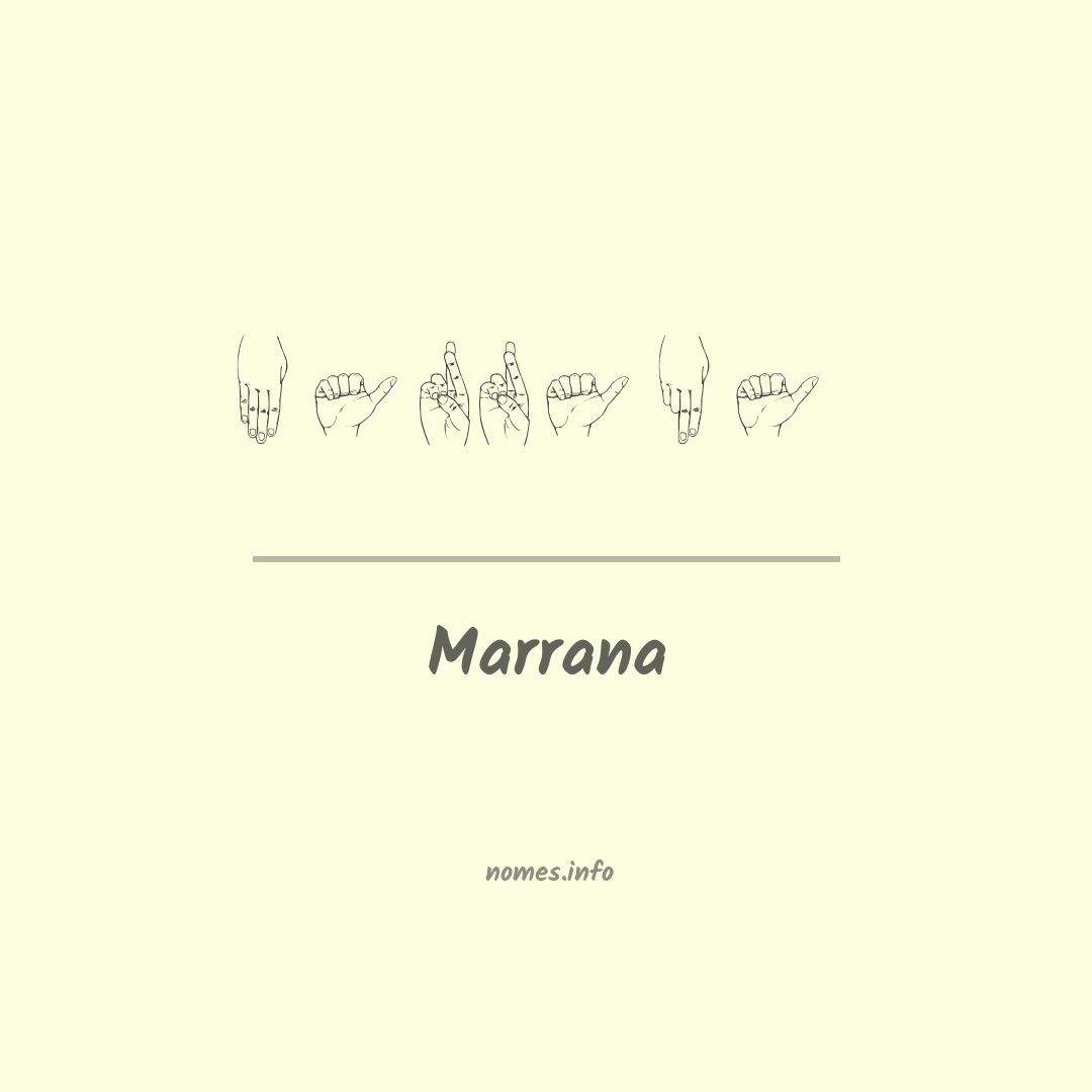 Marrana em Libras