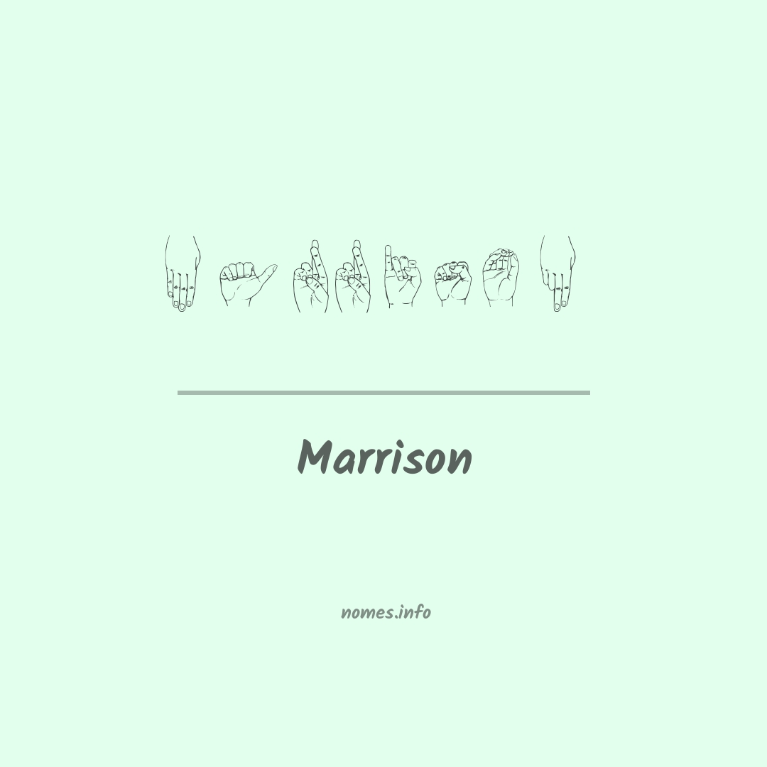 Marrison em Libras