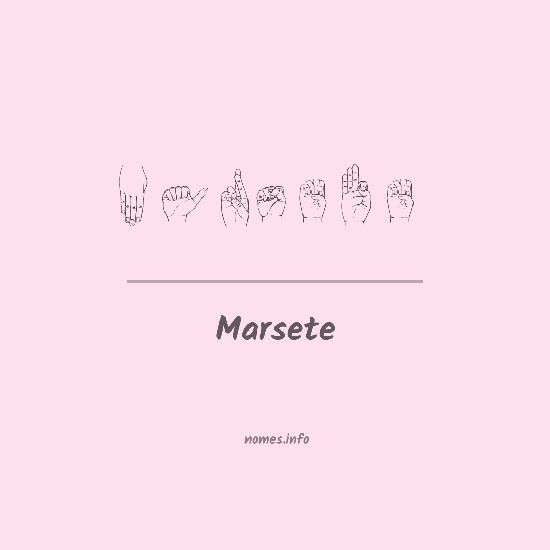 Marsete em Libras
