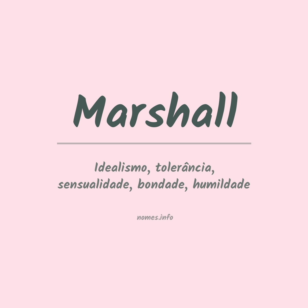 Significado do nome Marshall