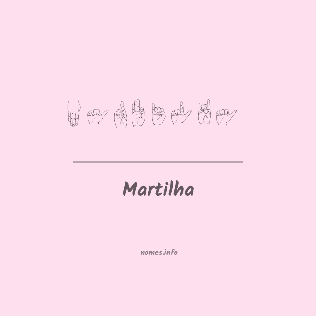 Martilha em Libras