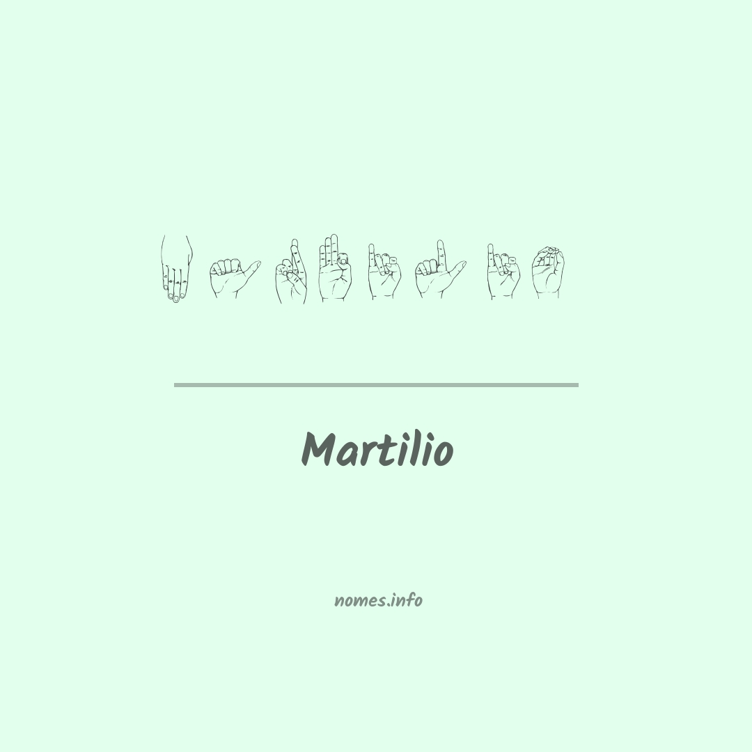 Martilio em Libras