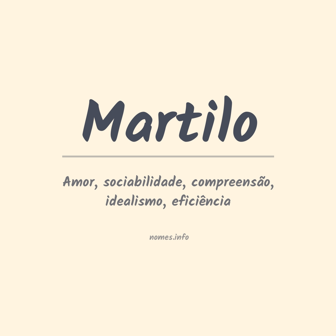 Significado do nome Martilo