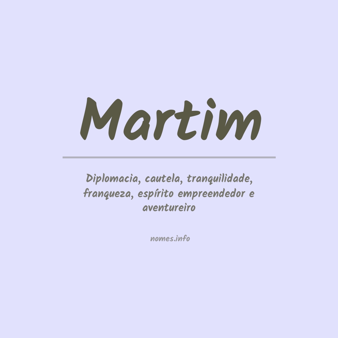 Significado do nome Martim