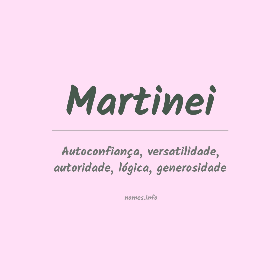 Significado do nome Martinei