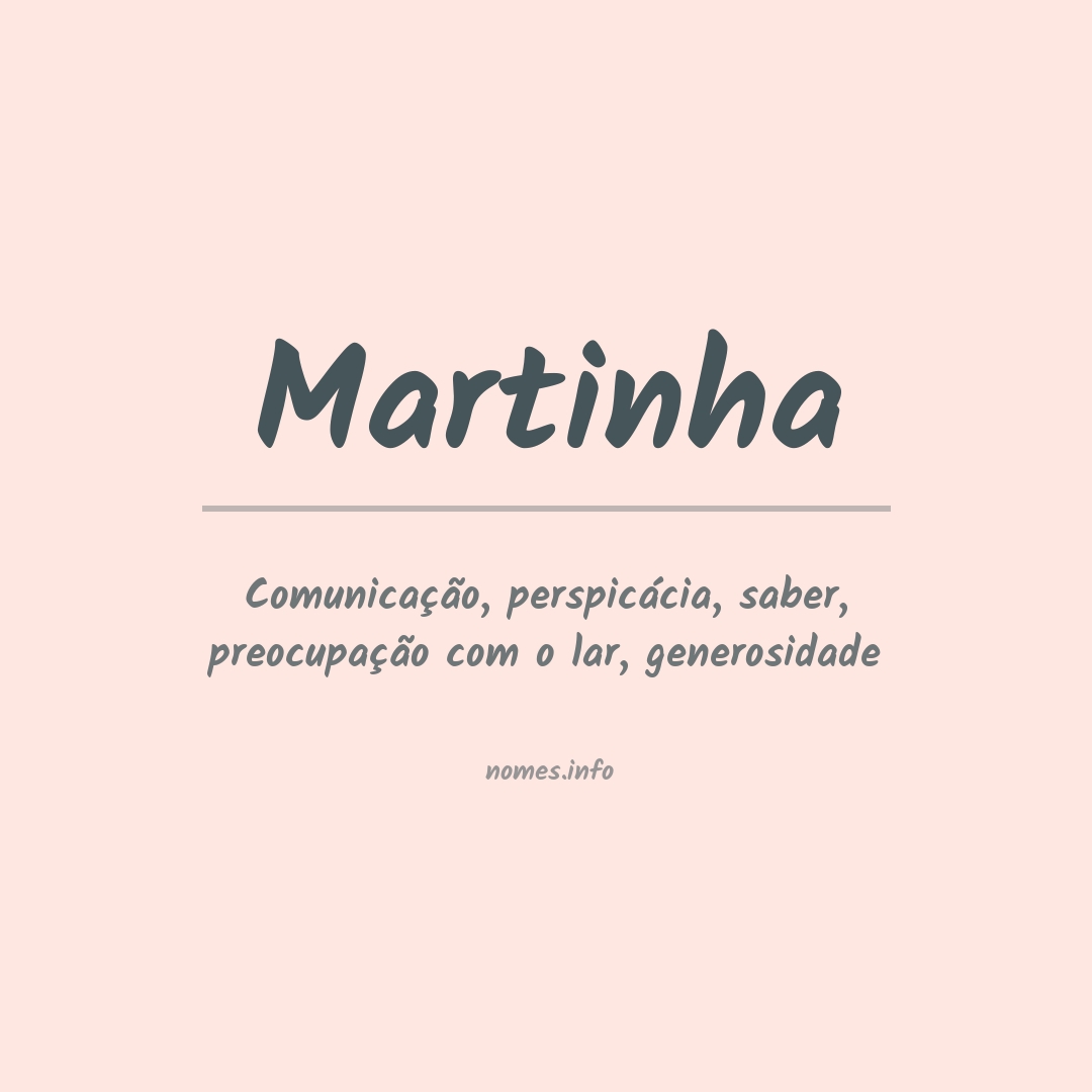 Significado do nome Martinha