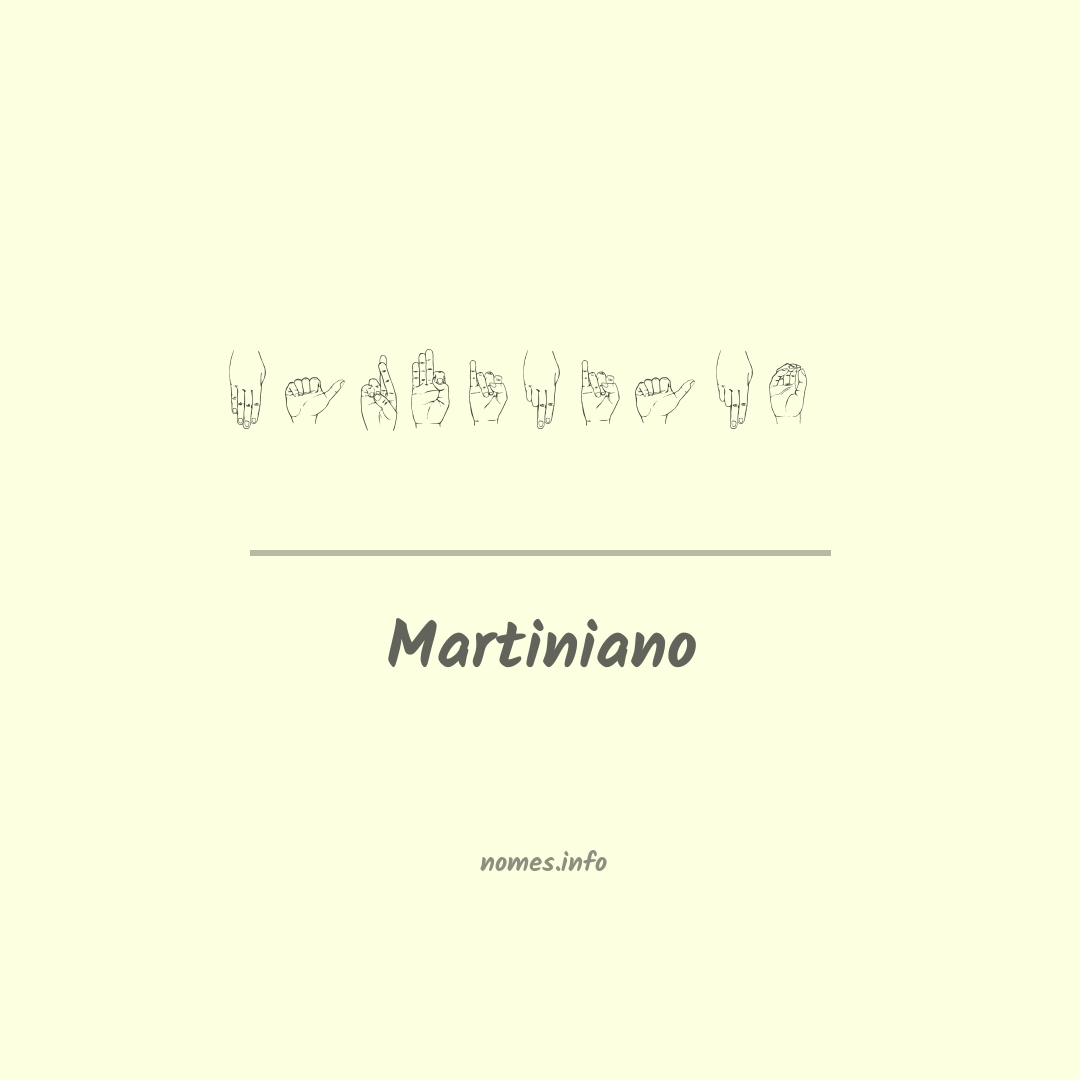 Martiniano em Libras