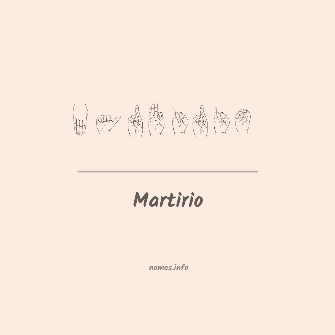 Martirio em Libras