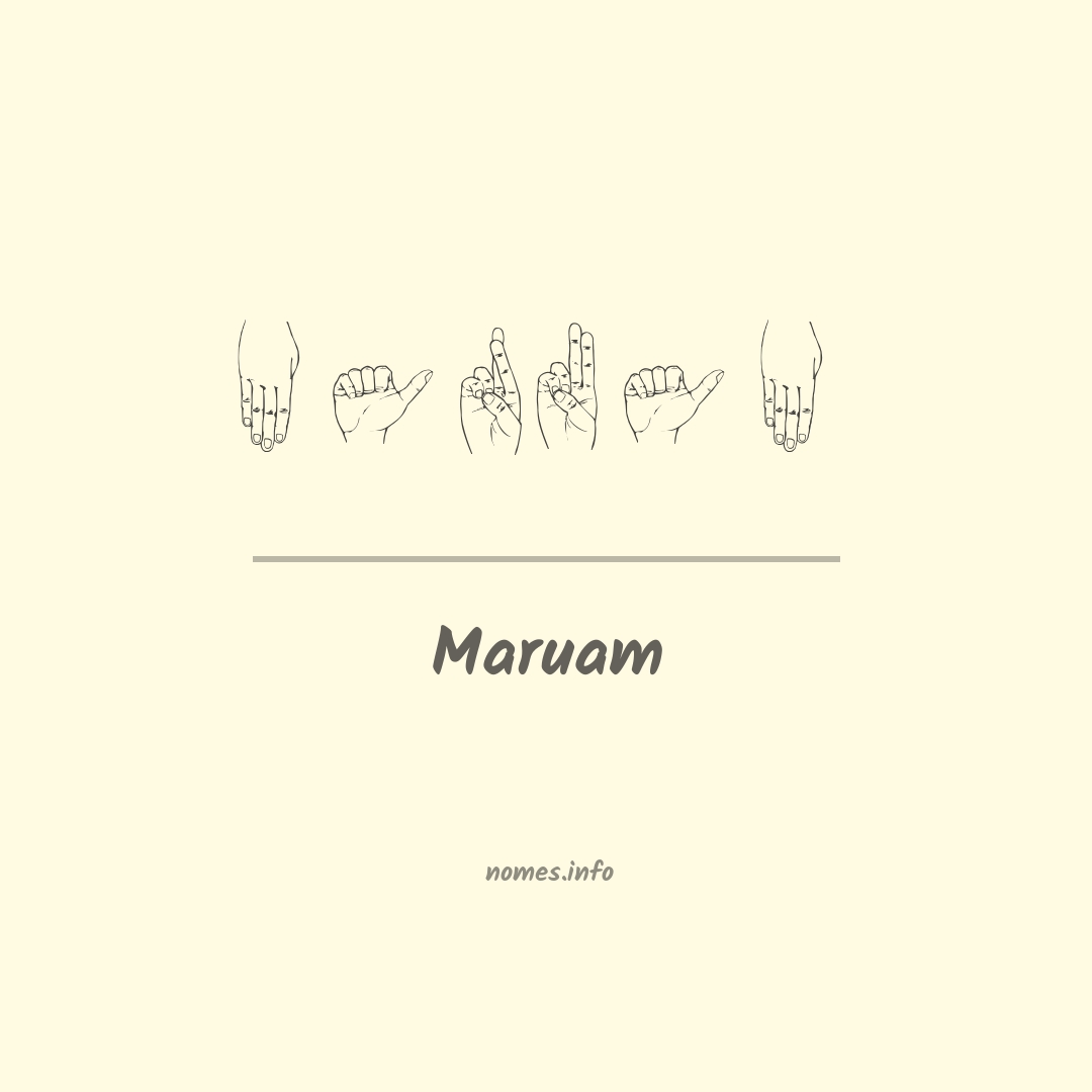 Maruam em Libras