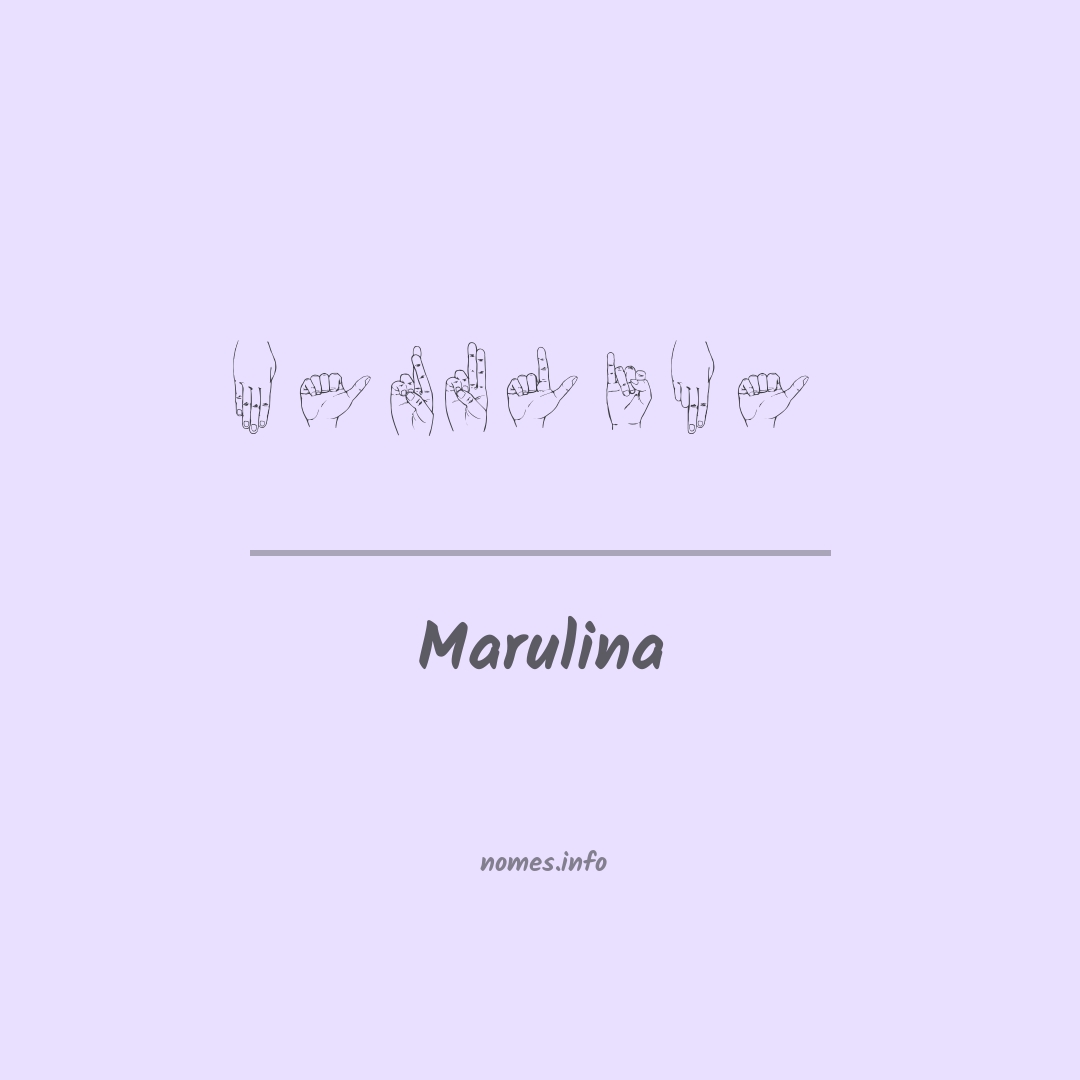 Marulina em Libras