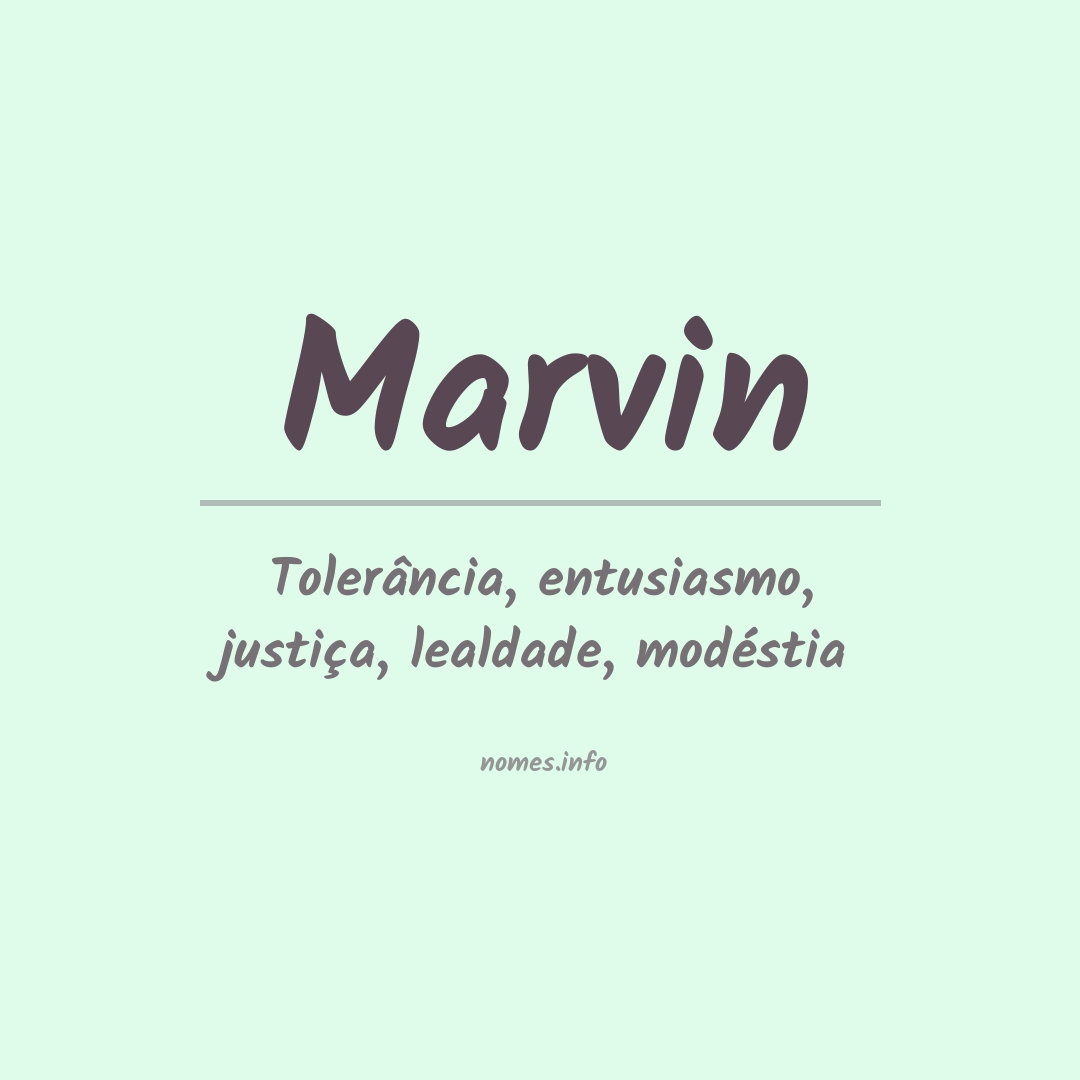 Significado do nome Marvin