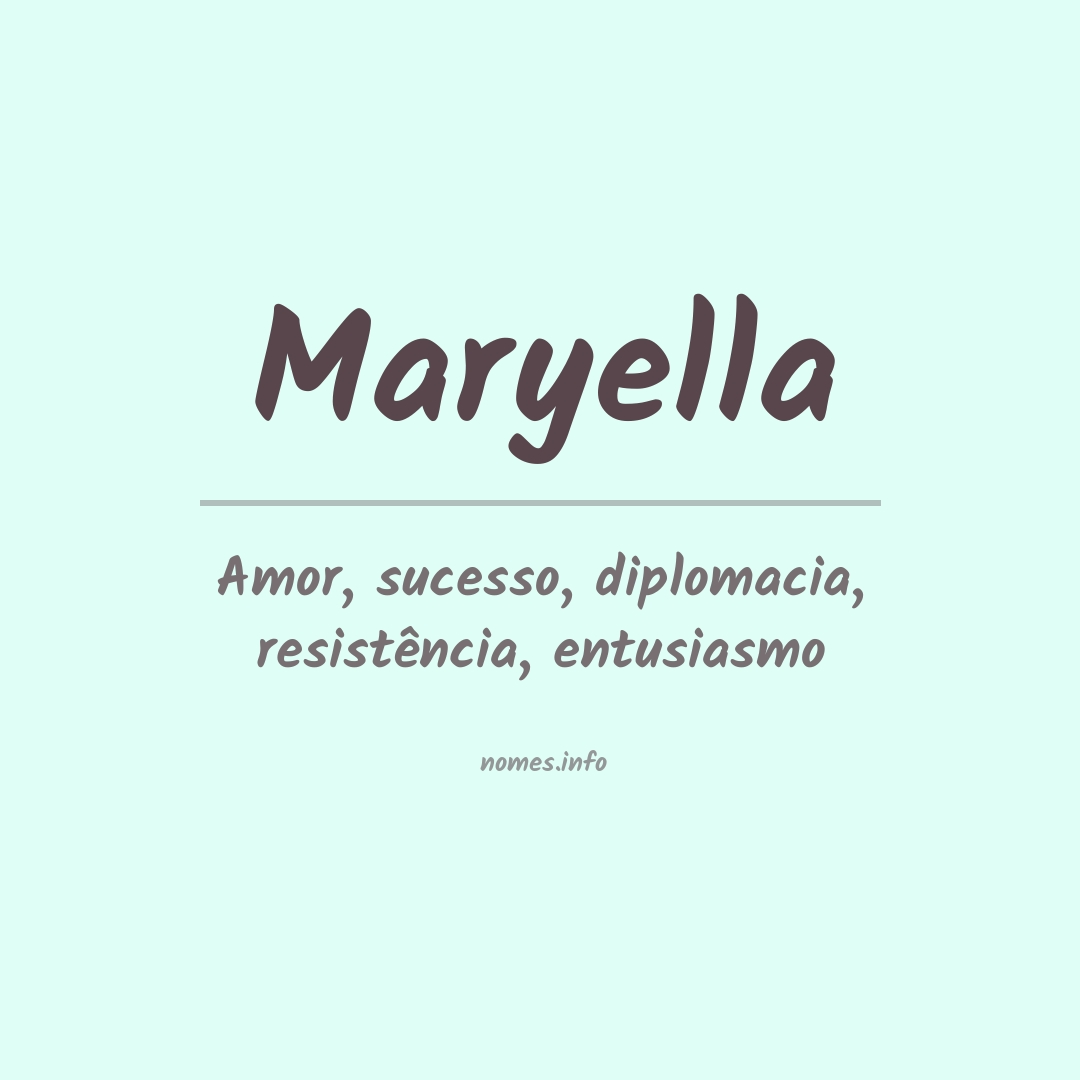 Significado do nome Maryella