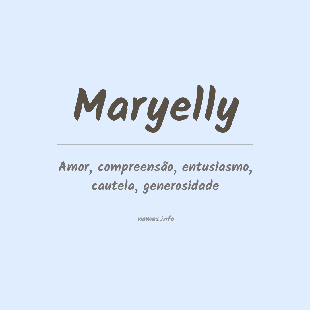 Significado do nome Maryelly