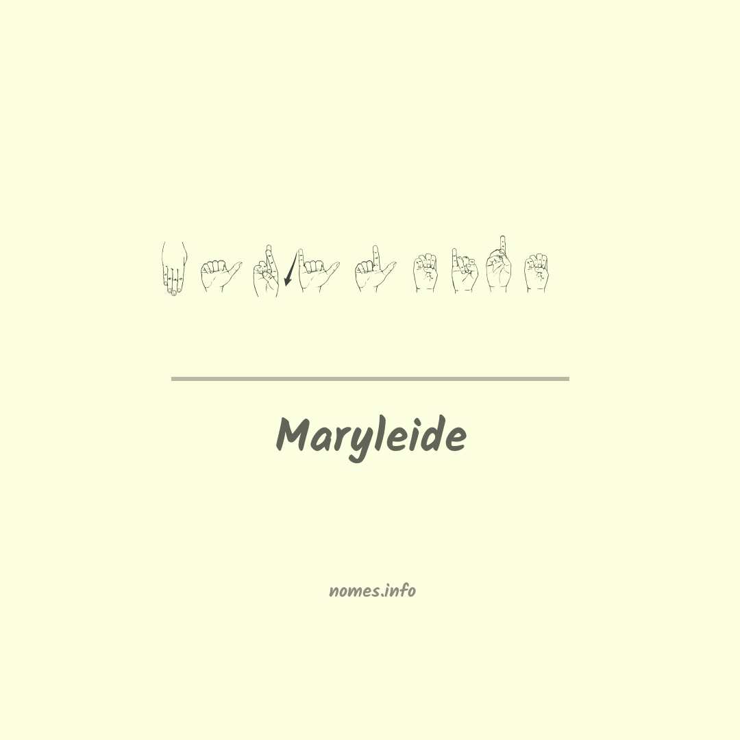 Maryleide em Libras