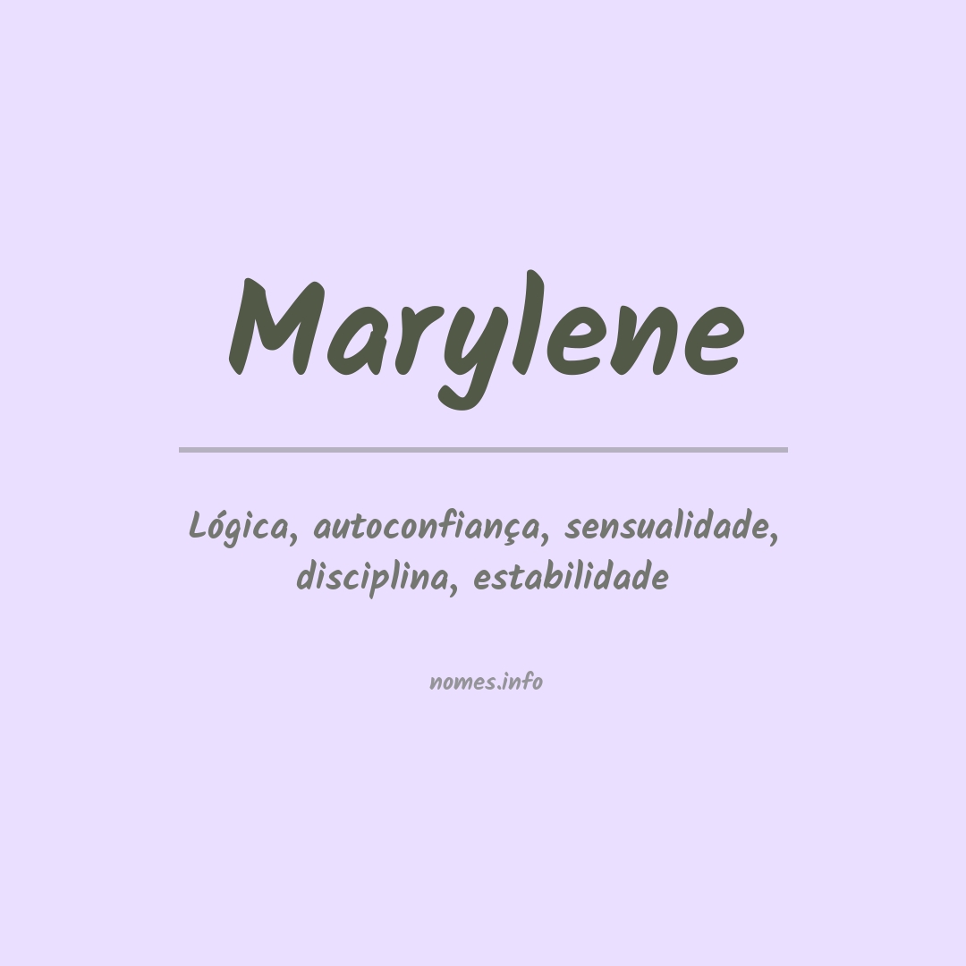 Significado do nome Marylene
