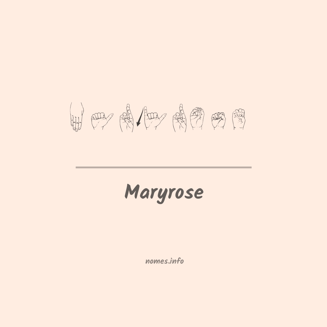 Maryrose em Libras