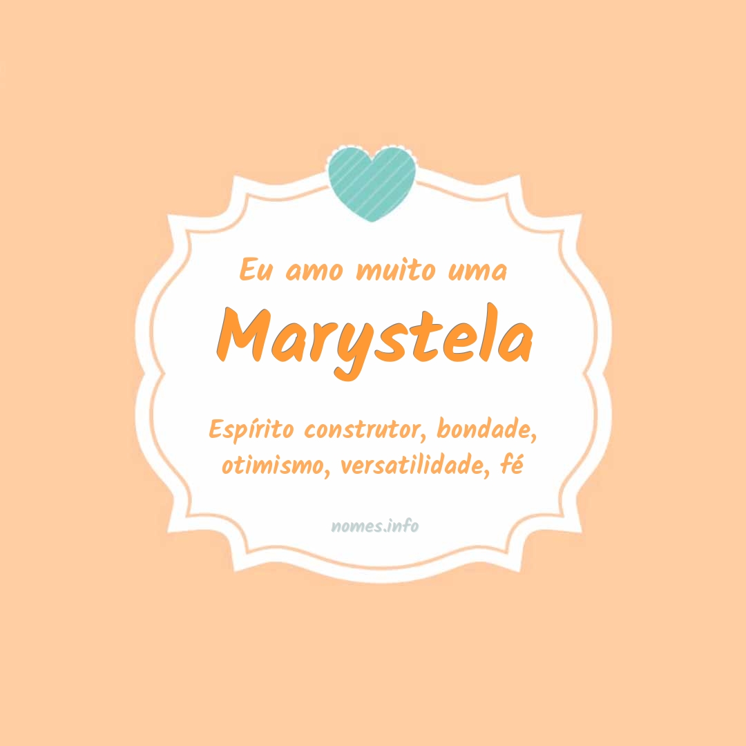 Eu amo muito Marystela