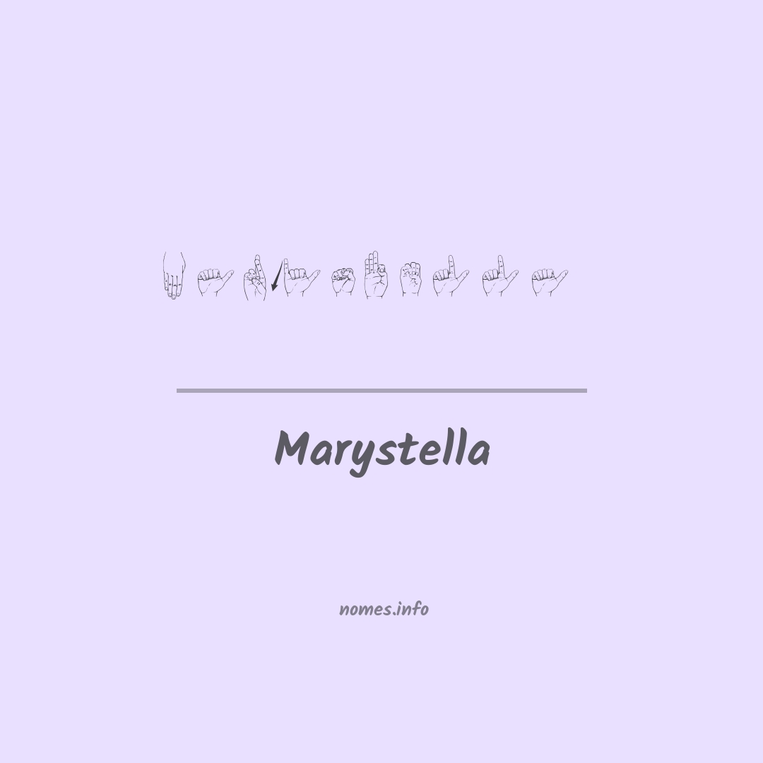 Marystella em Libras