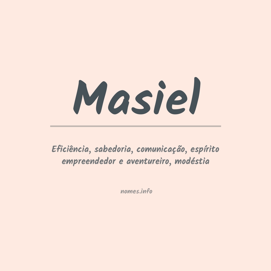 Significado do nome Masiel