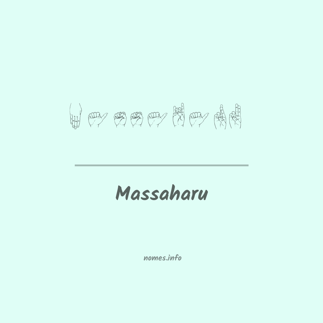 Massaharu em Libras
