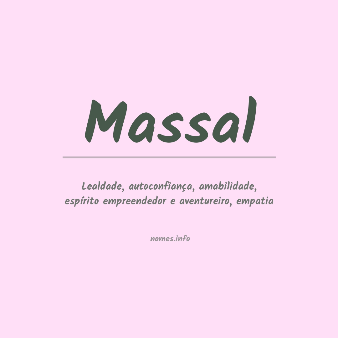 Significado do nome Massal