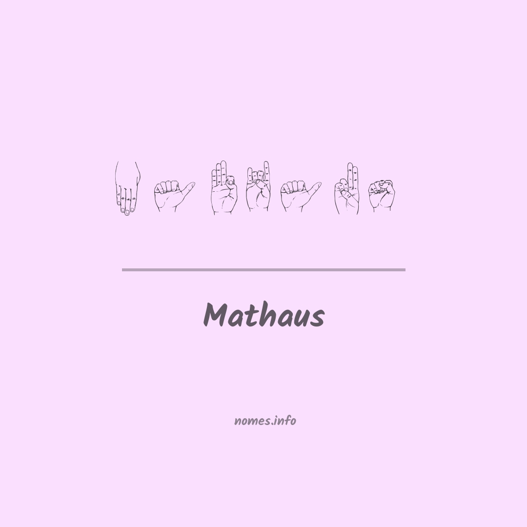Mathaus em Libras