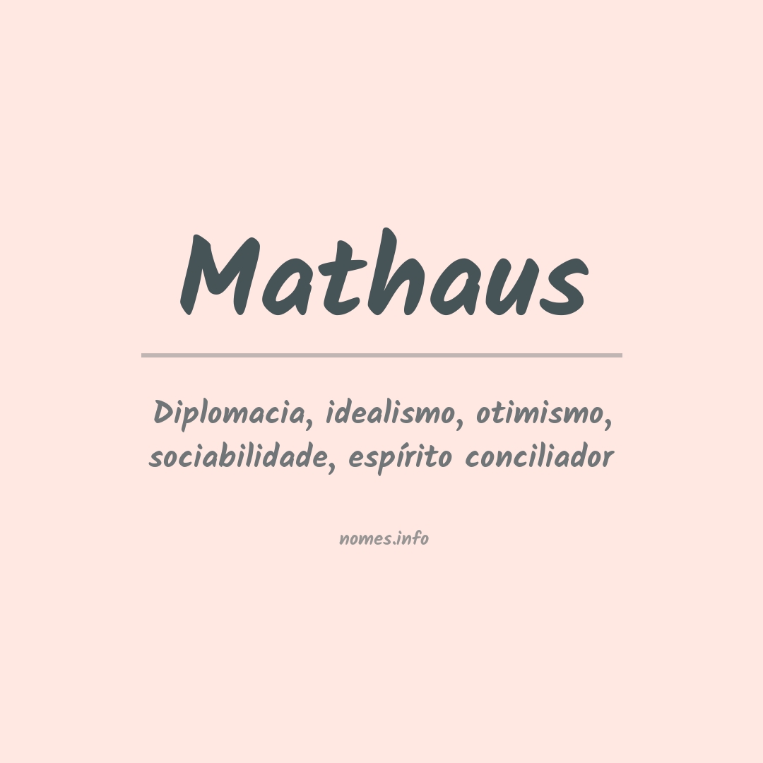 Significado do nome Mathaus