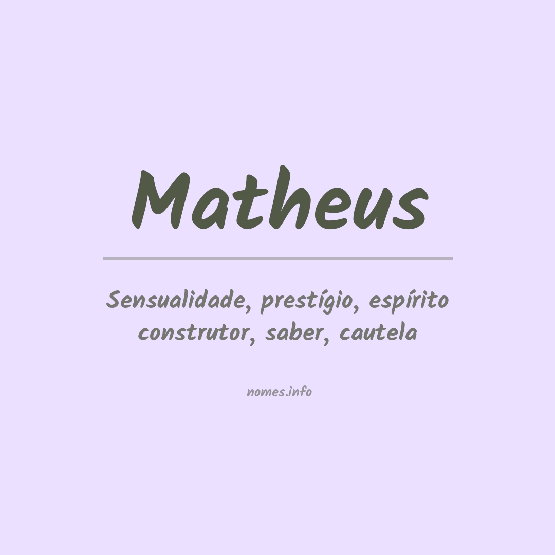 Significado do nome Matheus