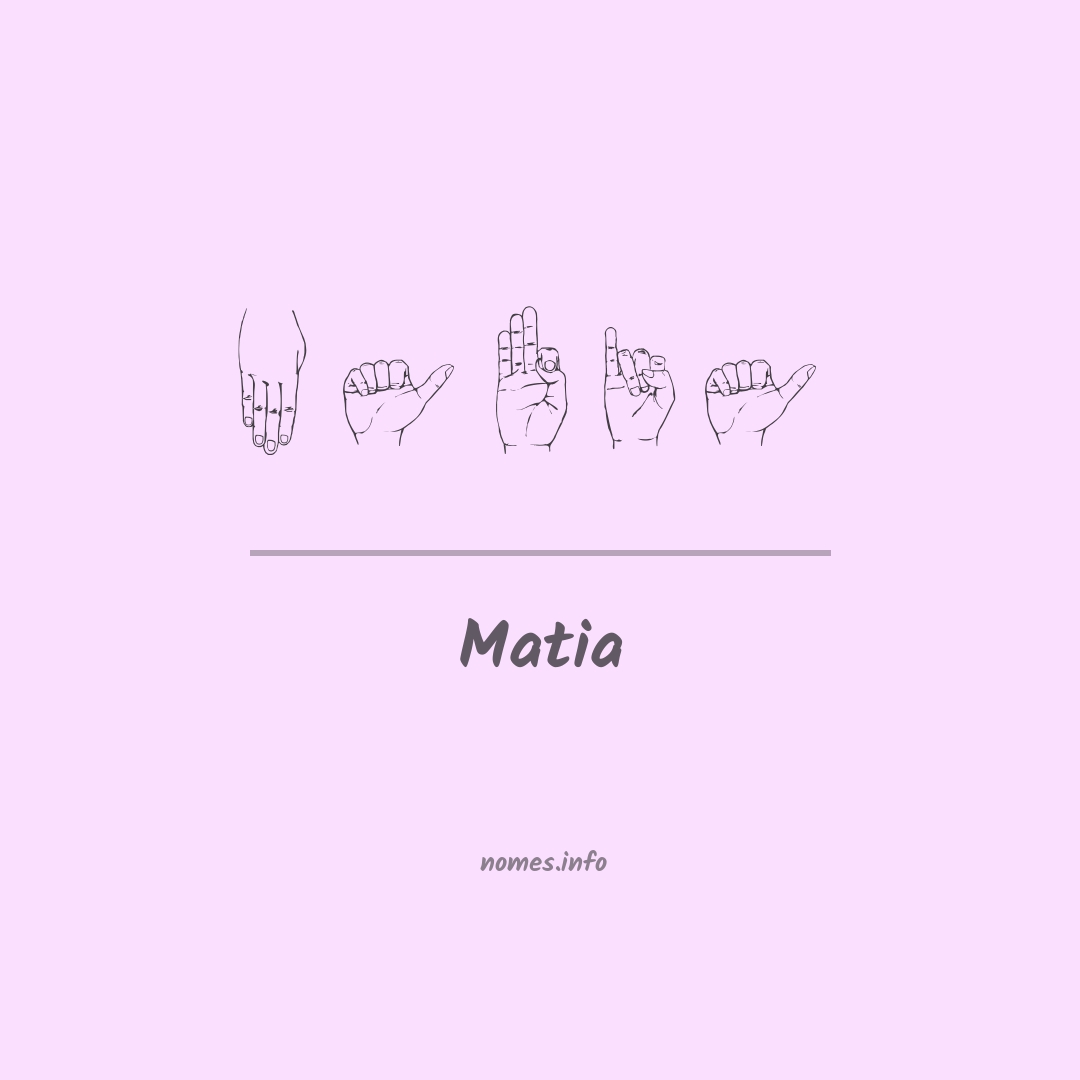 Matia em Libras