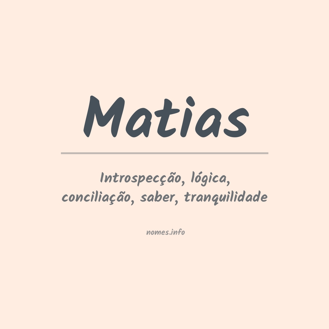 Significado do nome Matias