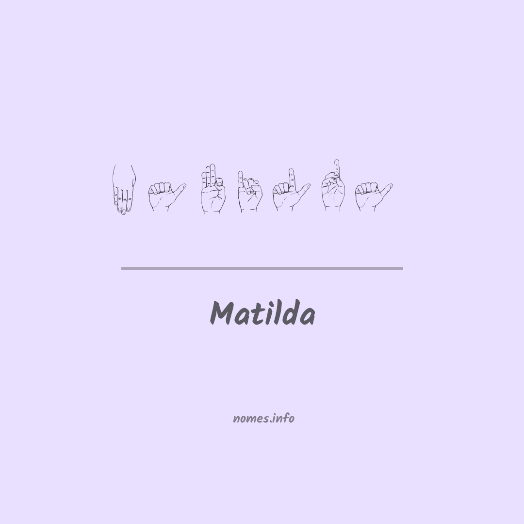 Matilda em Libras