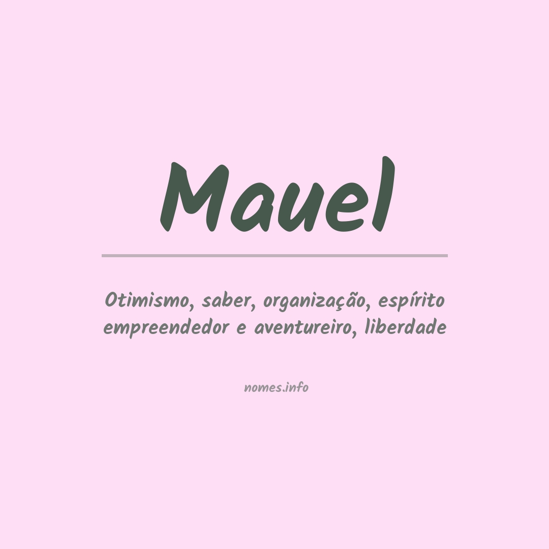 Significado do nome Mauel