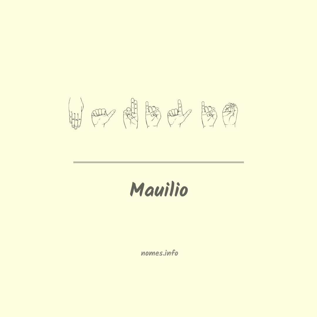 Mauilio em Libras