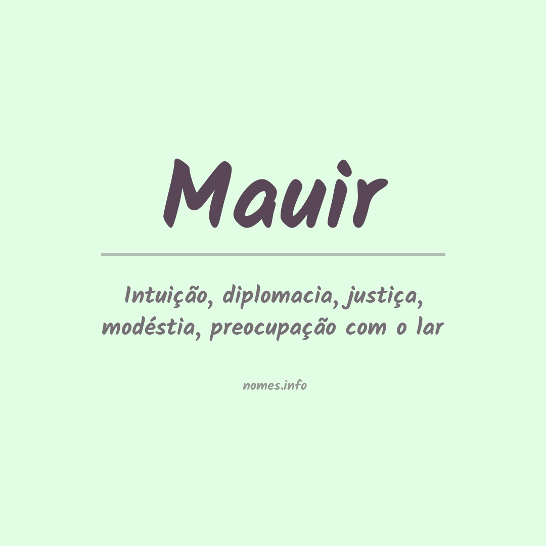 Significado do nome Mauir
