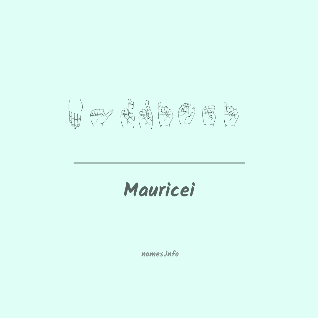 Mauricei em Libras