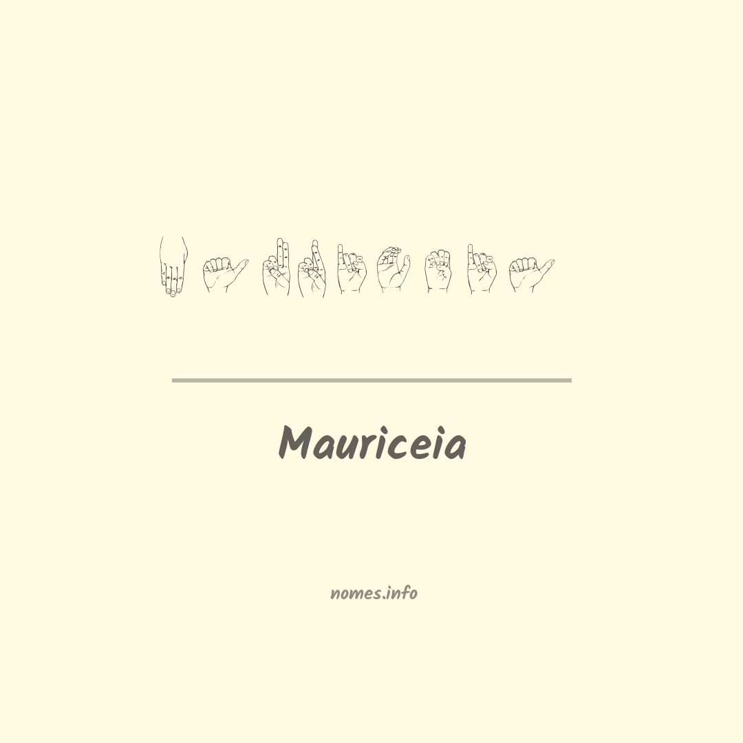 Mauriceia em Libras