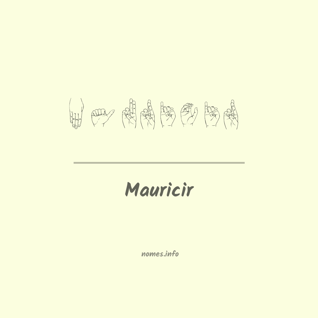 Mauricir em Libras