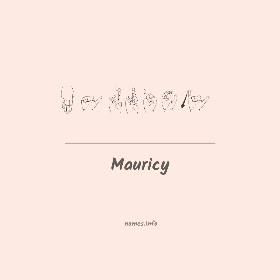 Mauricy em Libras