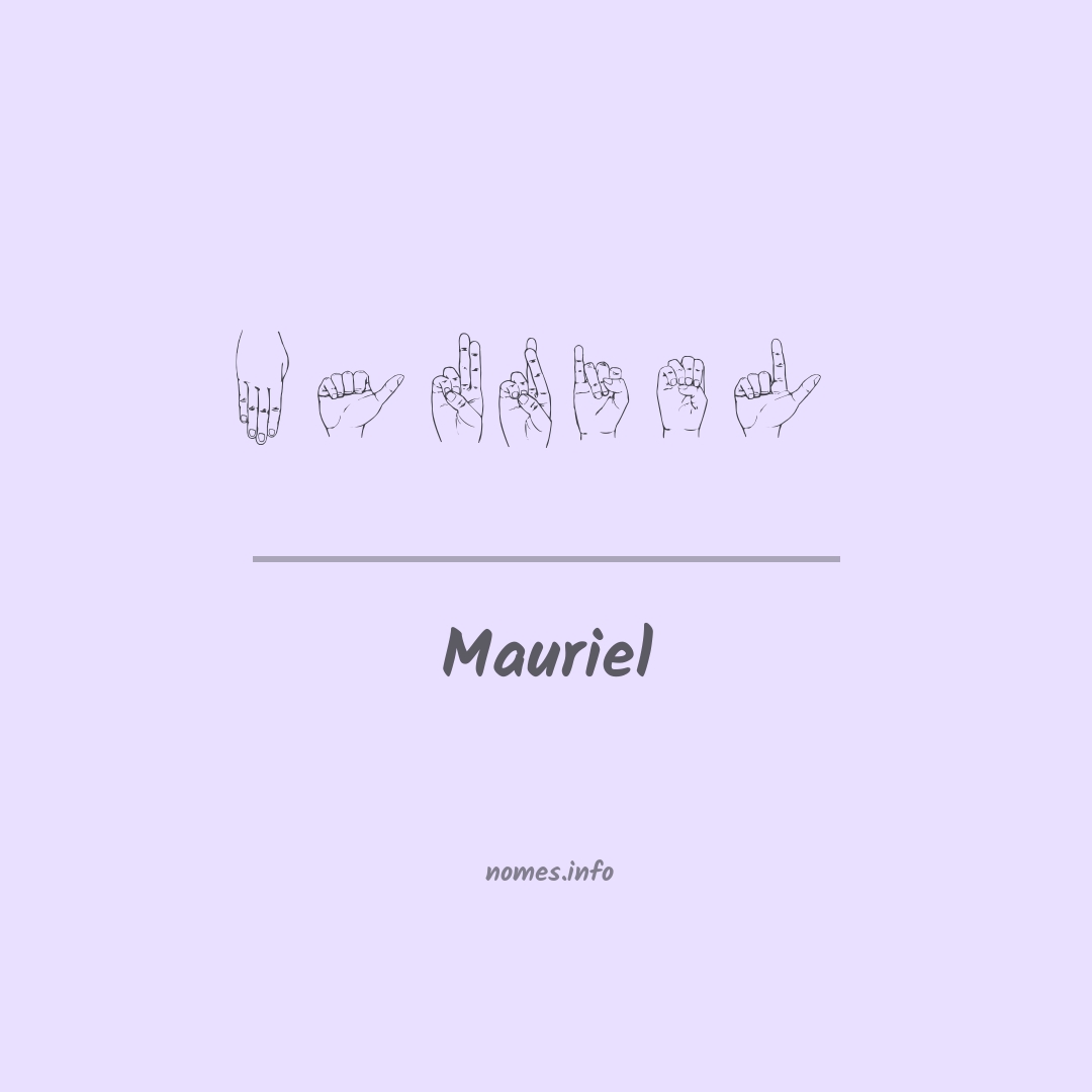 Mauriel em Libras
